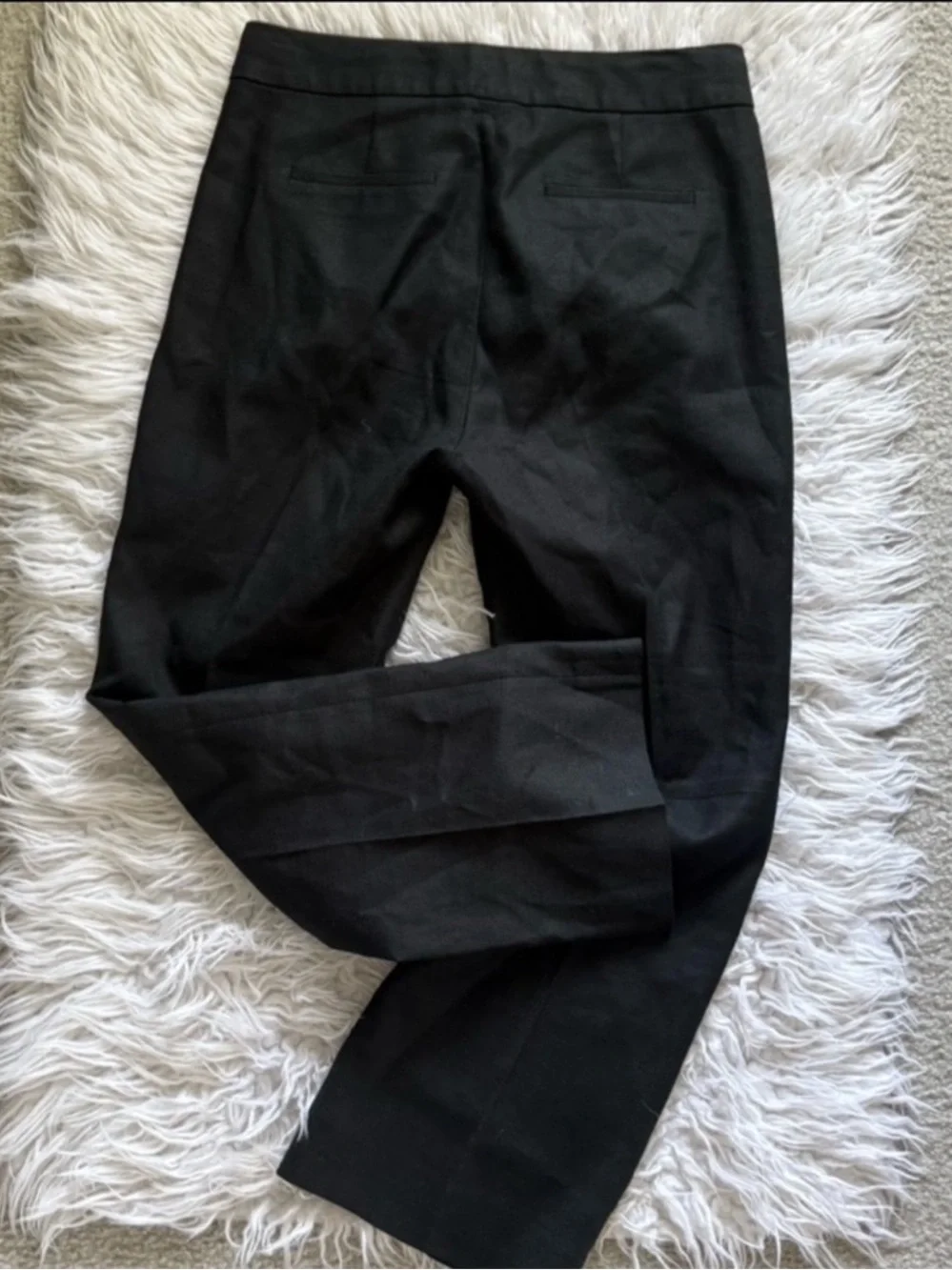 NWOT J. Crew Black Kick Out Crop Linen Pants